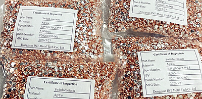 Стабилна доставка за сребърни контакти AgCu биметални нитове